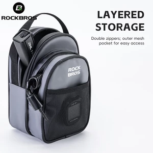 ROCKBROS 1.8L Gấp Xe Đạp Trước Túi Đa Năng Nhanh Giảm Pannier Bộ Chuyển Đổi Đa Năng Di Động Tay Cầm Lưu Trữ​