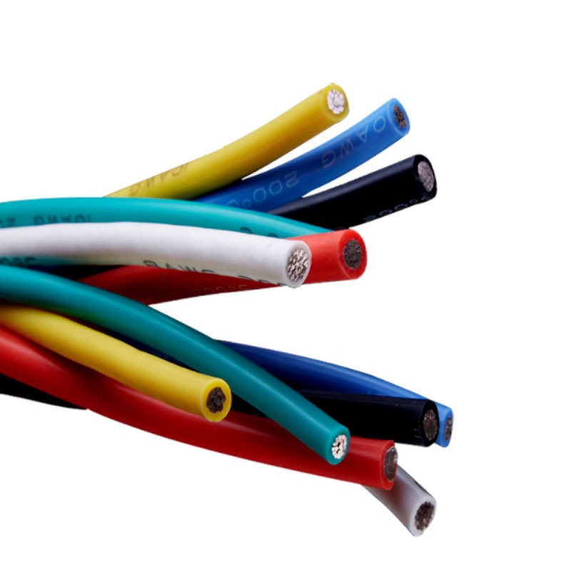 1 / 2 / 5 Mét Cáp Silicon Linh Hoạt 30 28 26 24 22 20 18 16 14 12 AWG Dây Điện Chịu Nhiệt Siêu Mềm 0.08mm