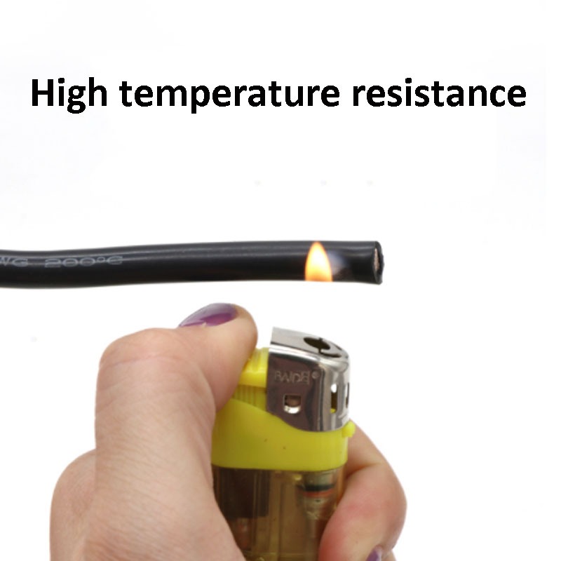 1 / 2 / 5 Mét Cáp Silicon Linh Hoạt 30 28 26 24 22 20 18 16 14 12 AWG Dây Điện Chịu Nhiệt Siêu Mềm 0.08mm