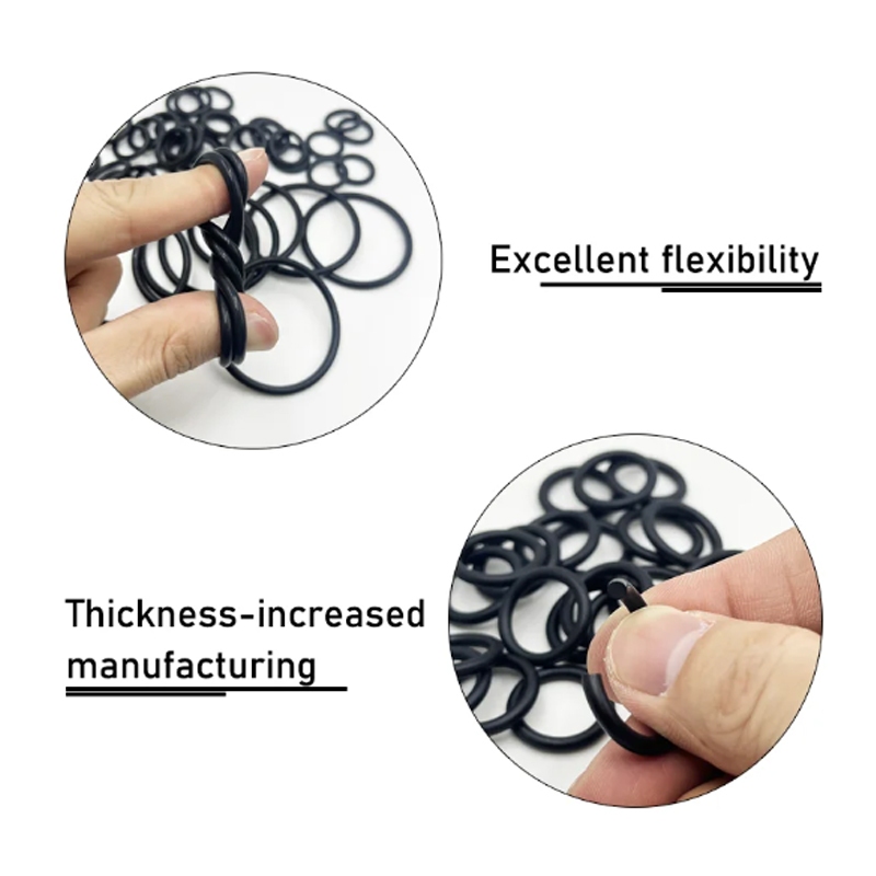 10 Chiếc Vòng O Đen CS 4mm OD 15mm ~ 68mm NBR Ô Tô Nitrile Cao Su Tròn O Loại Ăn Mòn Dầu Chống Niêm Phong Máy Giặt