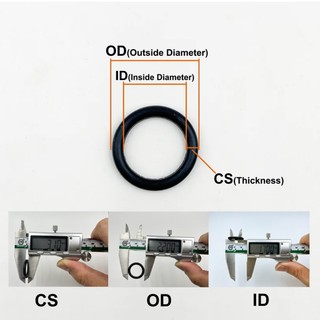 Nbr O-Ring Nitrile Cao su màu đen Vòng chữ O chống mài mòn và chống nước NBR O Vòng đệm dày CS 3mm OD 9 ~ 58mm