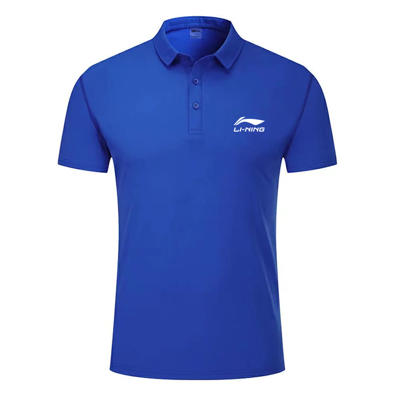 2024 Mới Li Ning POLO Áo Sơ Mi Cầu Lông Thoải Mái Nam Nữ Nhanh Khô Thoáng Khí Tay Ngắn Quần Vợt Bóng Chuyền Ngoài Trời Chạy Bộ Thể Thao Top