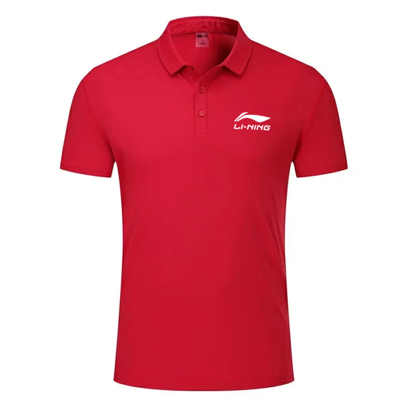2024 Mới Li Ning POLO Áo Sơ Mi Cầu Lông Thoải Mái Nam Nữ Nhanh Khô Thoáng Khí Tay Ngắn Quần Vợt Bóng Chuyền Ngoài Trời Chạy Bộ Thể Thao Top