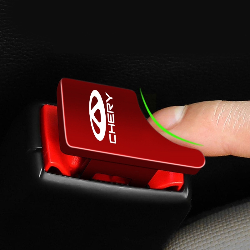 1 Chiếc Kim Loại Dây An Toàn Ô Tô Khóa Kẹp Đai An Toàn Ô Tô Ẩn Chốt Cho Chery Tiggo 2 3 4 5 7 PRO 8 ARRIZO7 E3 E5 A3 A5