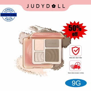 Judydoll Highlight & Contour Palette Face Contouring -Bảng phấn bắt sáng và tạo khối Tự nhiên Lâu trôi Chống nước 9g