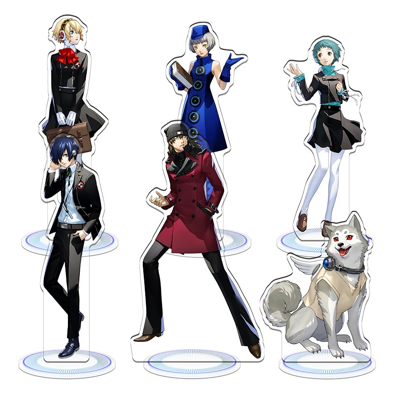 Trò Chơi Anime PERSONA 3 P3 Tải Lại Acryclic Hình Đồ Chơi Yuuki Makoto Aegis Yamagishi Fuuka Amada Ken Chế Độ Búp Bê Standl Đĩa Trang Trí Bàn Làm Việc Triển Lãm Quà Tặng