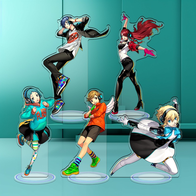 Trò Chơi Anime PERSONA 3 P3 Tải Lại Acryclic Hình Đồ Chơi Yuuki Makoto Aegis Yamagishi Fuuka Amada Ken Chế Độ Búp Bê Standl Đĩa Trang Trí Bàn Làm Việc Triển Lãm Quà Tặng