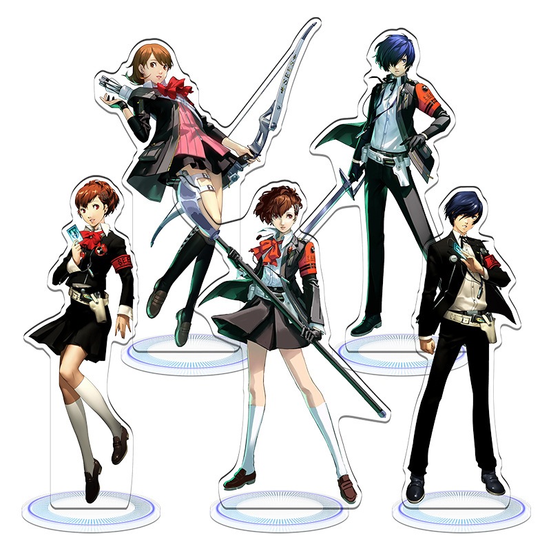 Trò Chơi Anime PERSONA 3 P3 Tải Lại Acryclic Hình Đồ Chơi Yuuki Makoto Aegis Yamagishi Fuuka Amada Ken Chế Độ Búp Bê Standl Đĩa Trang Trí Bàn Làm Việc Triển Lãm Quà Tặng