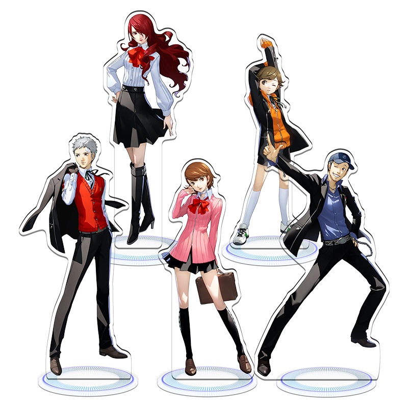 Trò Chơi Anime PERSONA 3 P3 Tải Lại Acryclic Hình Đồ Chơi Yuuki Makoto Aegis Yamagishi Fuuka Amada Ken Chế Độ Búp Bê Standl Đĩa Trang Trí Bàn Làm Việc Triển Lãm Quà Tặng