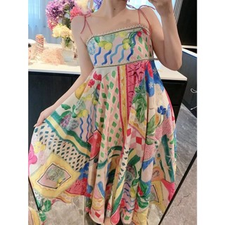 Phong Cách Hàn Quốc Nữ Vintage In Hình Quá Khổ Đầm Maxi Dài Tay Hàng Có Sẵn Hàng Mới