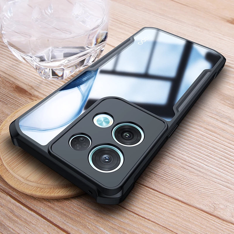 Ốp lưng trong suốt chống sốc OPPO Reno 14 13 13F 11F 11 10 Pro Plus 9 8 7 8T 8Z 7Z 4G 5G Lite Vỏ Acrylic trong suốt