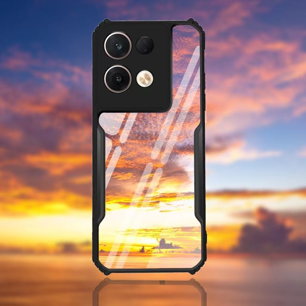 Ốp lưng trong suốt chống sốc OPPO Reno 14 13 13F 11F 11 10 Pro Plus 9 8 7 8T 8Z 7Z 4G 5G Lite Vỏ Acrylic trong suốt