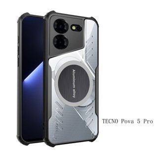 Vỏ điện thoại tản nhiệt cho Tecno Pova 6 Pro Vỏ bốn góc chống sốc cho Tecno Pova 5 4 Pro Neo 3 2 7 Vỏ từ tính