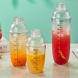 Bình Lắc Shaker nhựa chia vạch đen size 350 - 530 - 700- 1000 ml Loại Tốt Shaker bottle【Chiosala12】