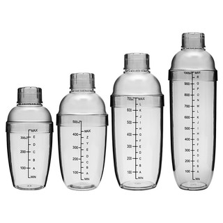 Bình Lắc Shaker nhựa chia vạch đen size 350 - 530 - 700- 1000 ml Loại Tốt Shaker bottle【Chiosala12】