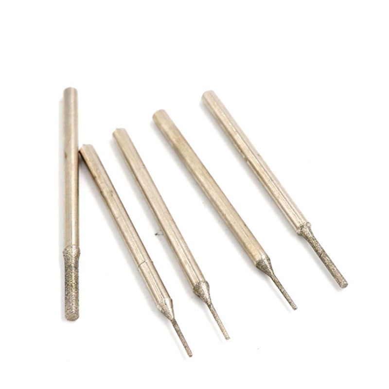 10 Chiếc Kim Cương Phủ Tipped Khoan Mũi Đấm Kim Khoan Cho Ngói Trang Sức Thủy Tinh Ngọc Kim Loại Mã Não Đá Quý Shank Diameter2,35mm