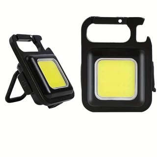Đèn Pin Led Mini Siêu Sáng COB - Đèn Pin Móc Khóa Dùng Mở Nắp Chai Đa Năng ,Tích điệ và Nhấp Nháy - Sạc Usb