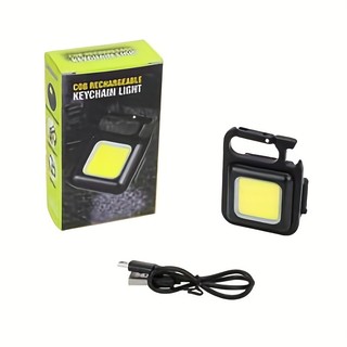 Đèn Pin Led Mini Siêu Sáng COB - Đèn Pin Móc Khóa Dùng Mở Nắp Chai Đa Năng ,Tích điệ và Nhấp Nháy - Sạc Usb