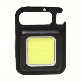 Đèn Pin Led Mini Siêu Sáng COB - Đèn Pin Móc Khóa Dùng Mở Nắp Chai Đa Năng ,Tích điệ và Nhấp Nháy - Sạc Usb
