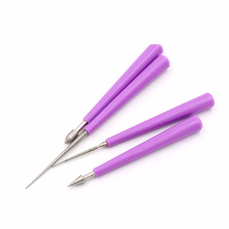 1 Bộ Dụng Cụ Phóng Lỗ Kim Cương Ngọc Trai Thủy Tinh Hạt Tipped Reaming Tập Tin Mũi Khoan Dụng Cụ Trang Sức Kim Cương Kim Tập Tin Đính Hạt