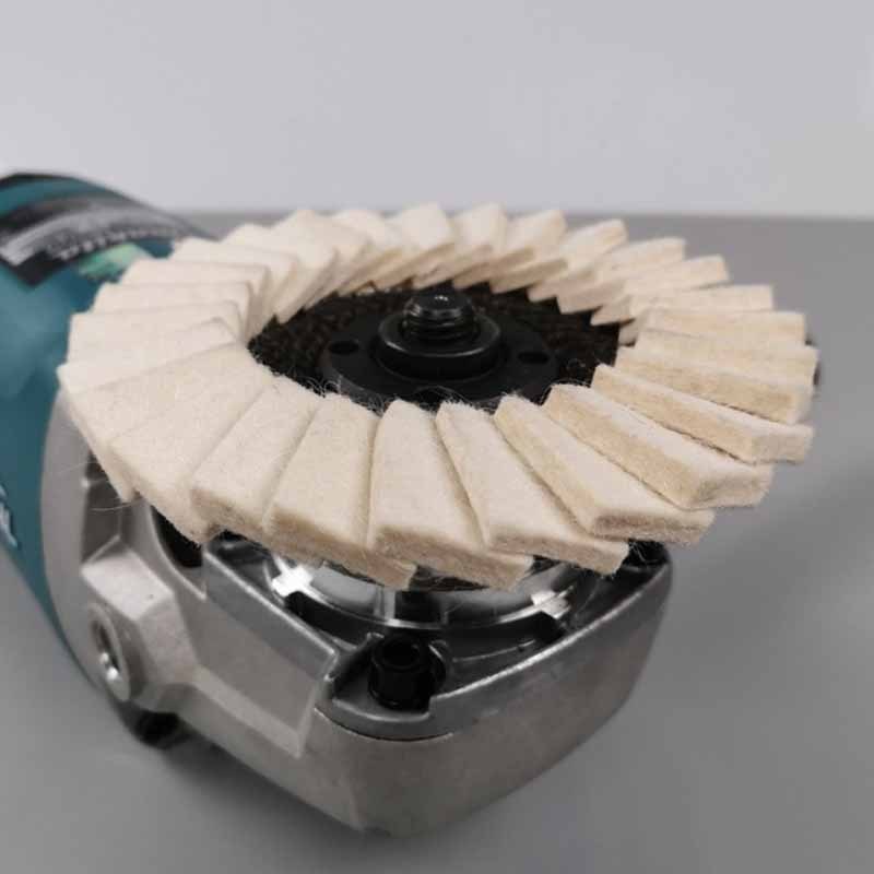 5inch Len Đánh Bóng Bánh Xe Đánh Bóng Miếng Lót Góc Mài Phụ Kiện Đĩa Mài Cho Kim Loại Thủy Tinh Đánh Bóng Gốm