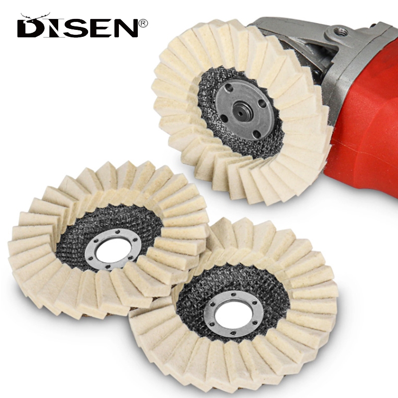 5inch Len Đánh Bóng Bánh Xe Đánh Bóng Miếng Lót Góc Mài Phụ Kiện Đĩa Mài Cho Kim Loại Thủy Tinh Đánh Bóng Gốm