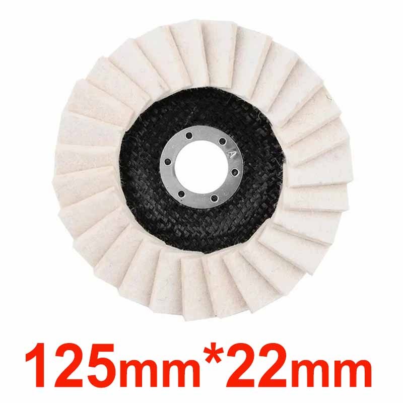 5inch Len Đánh Bóng Bánh Xe Đánh Bóng Miếng Lót Góc Mài Phụ Kiện Đĩa Mài Cho Kim Loại Thủy Tinh Đánh Bóng Gốm