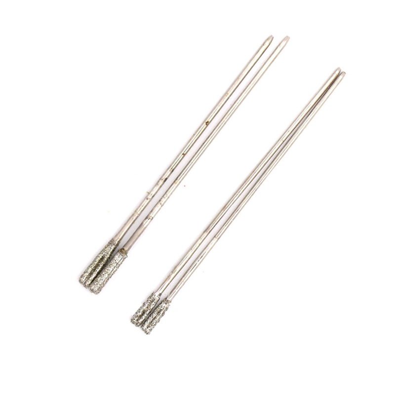 10 Chiếc Kim Cương Phủ Mũi Khoan Bộ Tipped Mũi Khoan Cho Ngọc Mã Não Đá Pha Lê Trang Sức Thủy Tinh Khoan Lỗ Bit Dia 0.8mm-2.4mm