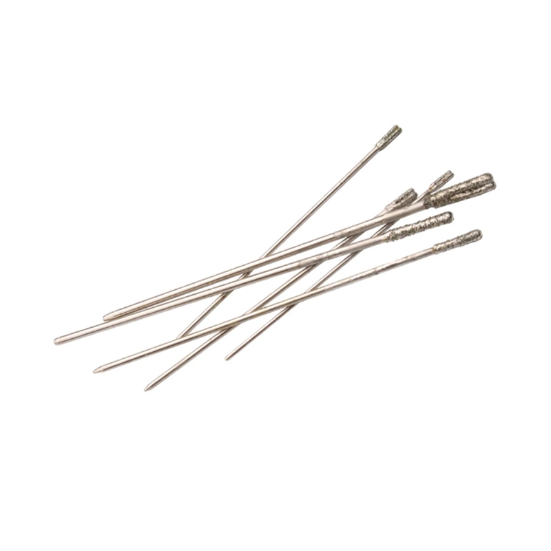 10 Chiếc Kim Cương Phủ Mũi Khoan Bộ Tipped Mũi Khoan Cho Ngọc Mã Não Đá Pha Lê Trang Sức Thủy Tinh Khoan Lỗ Bit Dia 0.8mm-2.4mm