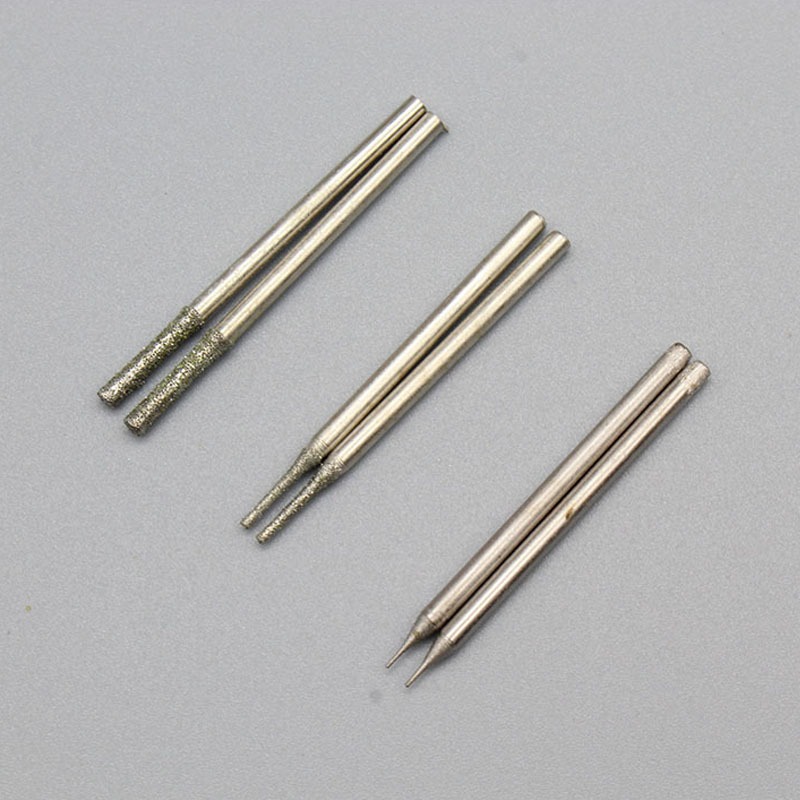10 Chiếc Kim Cương Phủ Tipped Khoan Mũi Đấm Kim Khoan Cho Ngói Trang Sức Thủy Tinh Ngọc Kim Loại Mã Não Đá Quý Shank Diameter2,35mm