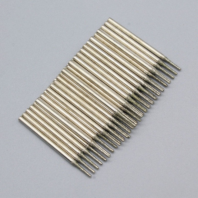 10 Chiếc Kim Cương Phủ Tipped Khoan Mũi Đấm Kim Khoan Cho Ngói Trang Sức Thủy Tinh Ngọc Kim Loại Mã Não Đá Quý Shank Diameter2,35mm