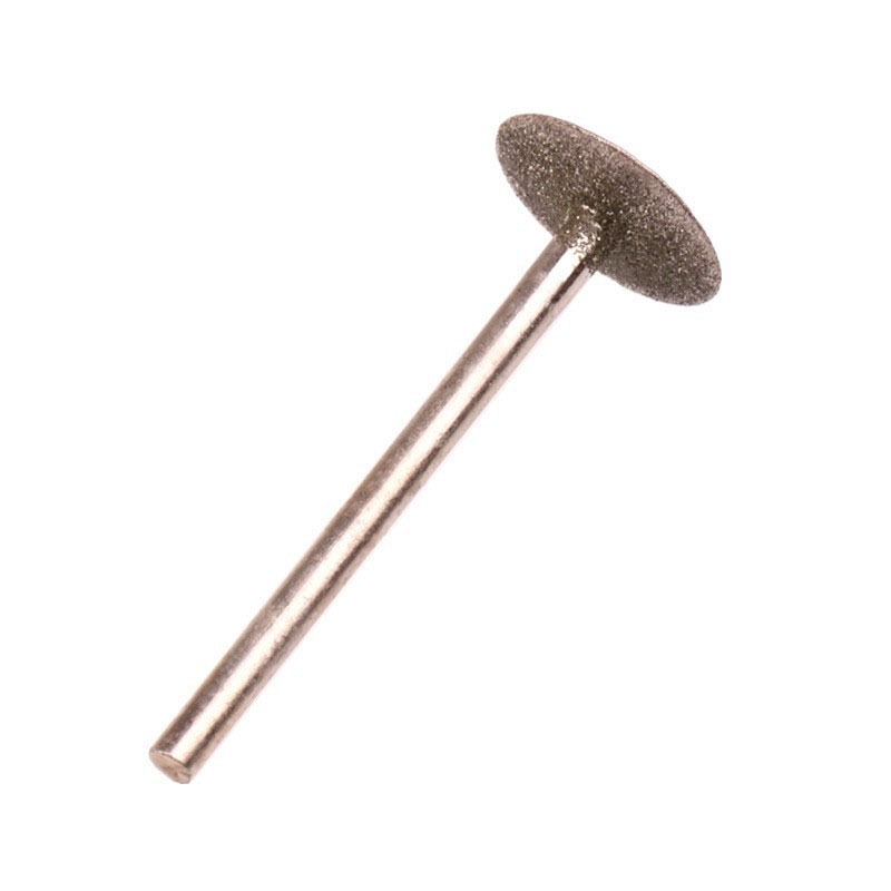 Mài Bit Phụ Kiện Siêu Mỏng T Đầu Shank Kim Cương Gắn Điểm Đá Ngọc Khắc Ba Lan Công Cụ Khắc Dia 0.5 ~ 16mm
