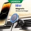 Sạc xe hơi không dây từ tính UGREEN 15W cho dòng iPhone 12-15, có đèn báo màu xanh, hỗ trợ 360° Xoay và từ tính mạnh mẽ, ổn định và bền bỉ