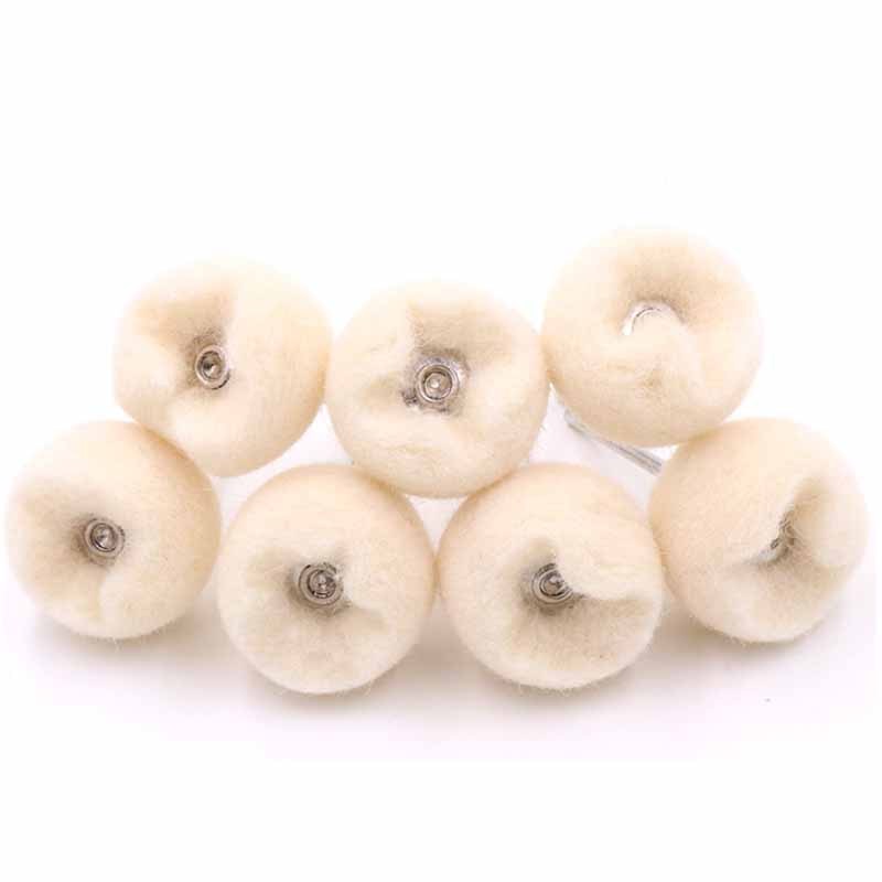 5 Chiếc Đầu Đánh Bóng Len Mini 2,35 / 3 Mm Chuôi Bánh Xe Đánh Bóng Bàn Chải Khoan Dụng Cụ Mài Mòn Chi Tiết Ô Tô Phụ Kiện Vệ Sinh