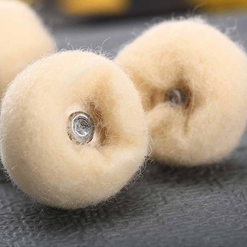 5 Chiếc Đầu Đánh Bóng Len Mini 2,35 / 3 Mm Chuôi Bánh Xe Đánh Bóng Bàn Chải Khoan Dụng Cụ Mài Mòn Chi Tiết Ô Tô Phụ Kiện Vệ Sinh