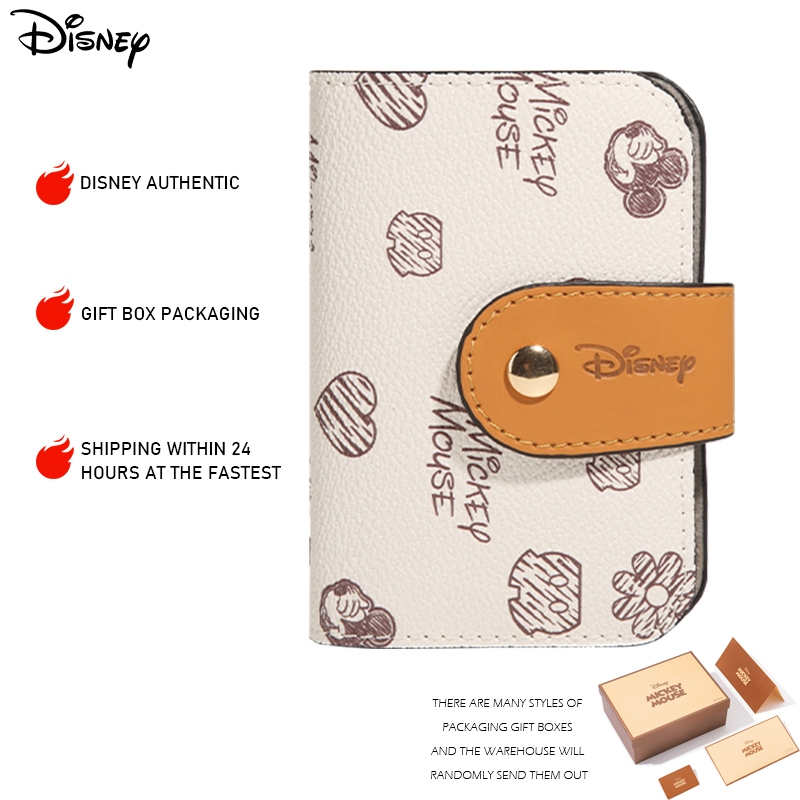 Disney Chính Hãng Chính Hãng Mickey Series Dễ Thương Graffiti Đựng Thẻ Ví Dung Tích Lớn Ngân Hàng Thẻ Xe Buýt Thẻ Sinh Viên Túi Cổ Điển Giá Đỡ Dung Tích Lớn BMK-71372