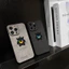 Ốp điện thoại da laser Pocket Monsters Gengar cho iphone 15 Pro Max 14 Pro Max i14 Plus 13 Pro Max i13 13pro 11 Pro Max i11 7 Plus 8 Plus iX Xs Max 12 Pro Max Vỏ bảo vệ