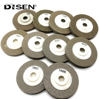 100mm 60 ~ 1500Grits Dụng Cụ Xoay Mài Mòn Sợi Nylon Đánh Bóng Bánh Xe Chà Nhám Đĩa Đá Đánh Chà Mài Miếng Lót