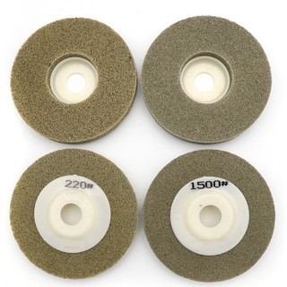 100mm 60 ~ 1500Grits Dụng Cụ Xoay Mài Mòn Sợi Nylon Đánh Bóng Bánh Xe Chà Nhám Đĩa Đá Đánh Chà Mài Miếng Lót