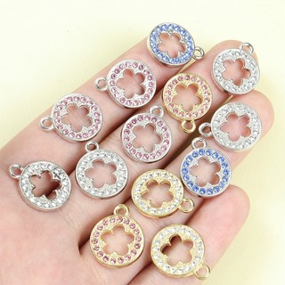 10 Chiếc Thời Trang Đa Năng Nhiều Màu Sắc Kim Cương Giả Sọc Rỗng Hoa Thiết Kế Vòng Charm Xương Đòn Dây Chuyền Vòng Cổ Vòng Tay Bông Tai Mặt Dây Chuyền - Trang Sức Tính Khí Cho Nữ Mặc Hàng Ngày