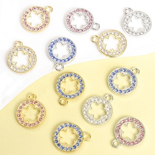 10 Chiếc Thời Trang Đa Năng Nhiều Màu Sắc Kim Cương Giả Sọc Rỗng Hoa Thiết Kế Vòng Charm Xương Đòn Dây Chuyền Vòng Cổ Vòng Tay Bông Tai Mặt Dây Chuyền - Trang Sức Tính Khí Cho Nữ Mặc Hàng Ngày
