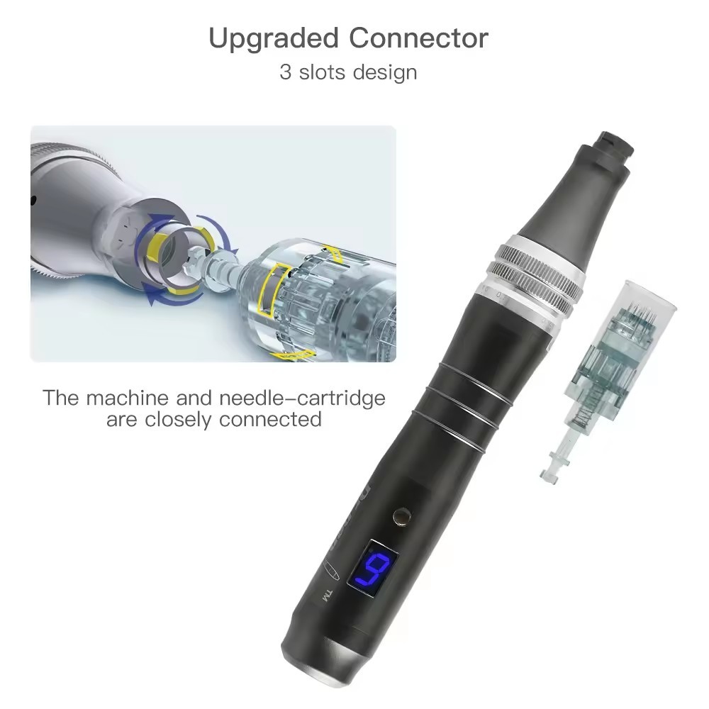Bút Derma không dây M8 Dr Pen với 5 Hộp kim Microneedling Stretch Mark Remover Dermapen | BigBuy360 - bigbuy360.vn