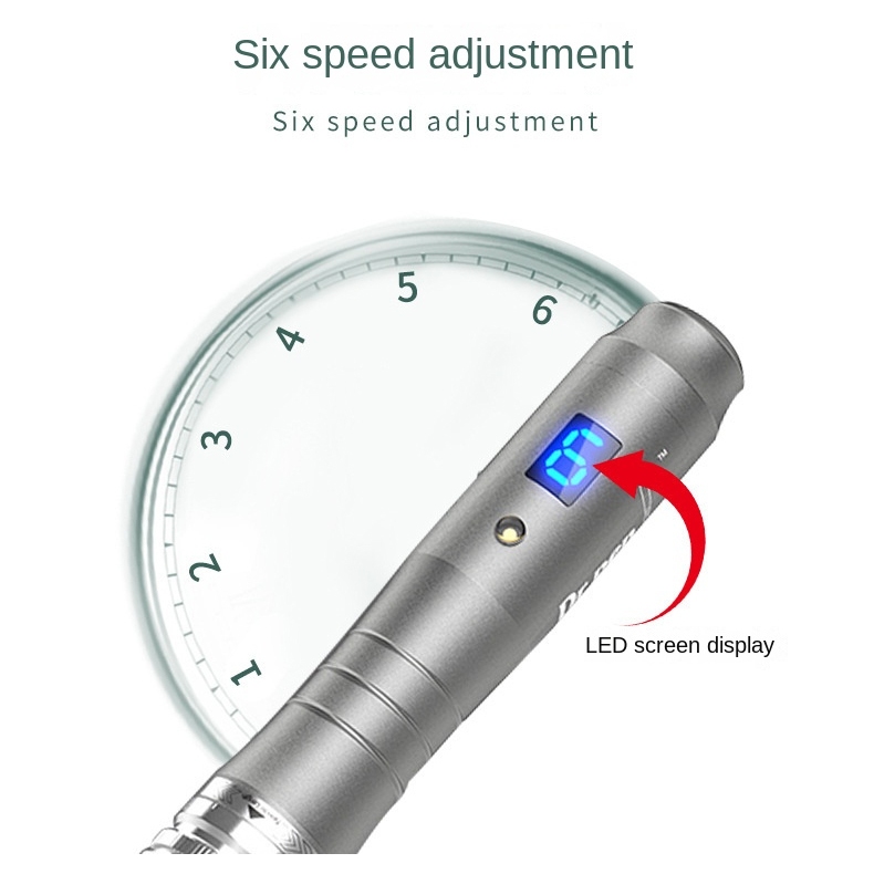 Bút Derma không dây M8 Dr Pen với 5 Hộp kim Microneedling Stretch Mark Remover Dermapen | BigBuy360 - bigbuy360.vn