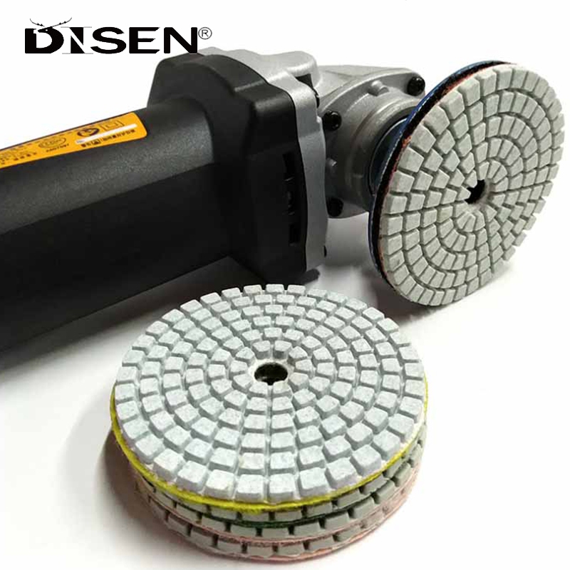 Miếng đánh bóng ướt kim cương 3 inch 4 inch cho đá Granite Bê tông đánh bóng đá cẩm thạch Sử dụng đĩa mài Grit 50-6000 #