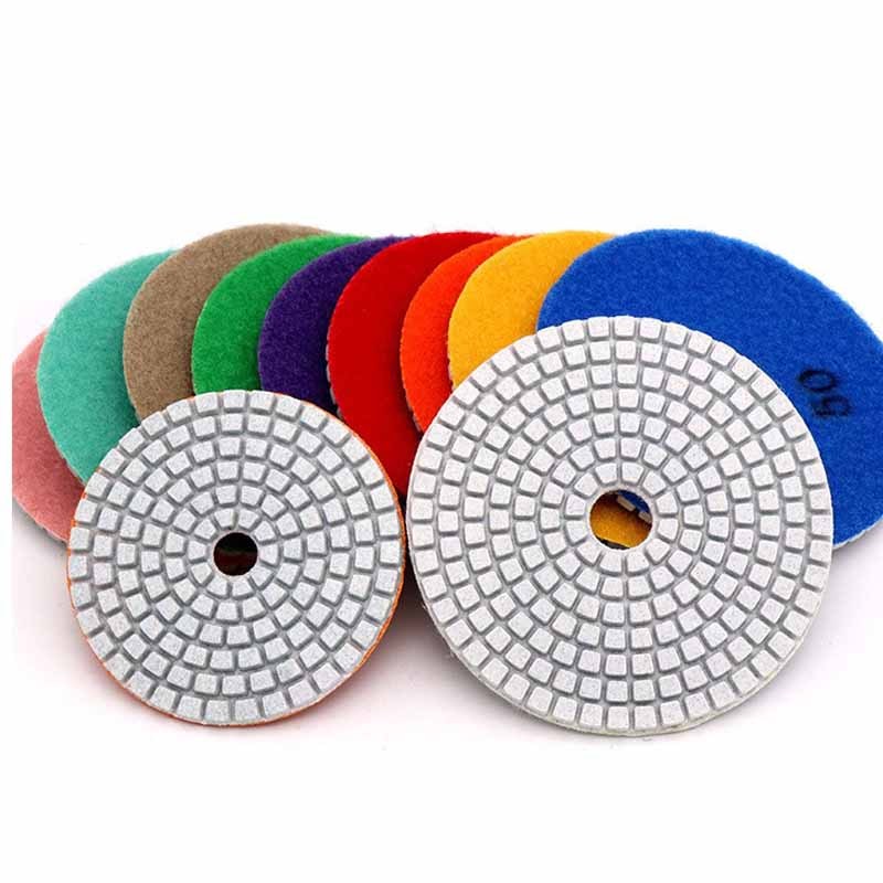 Miếng đánh bóng ướt kim cương 3 inch 4 inch cho đá Granite Bê tông đánh bóng đá cẩm thạch Sử dụng đĩa mài Grit 50-6000 #