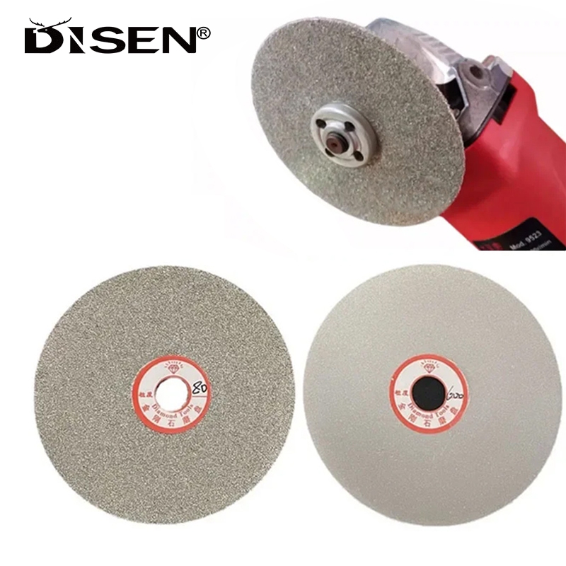 4 Inch 36-3000 # Đĩa mài đánh bóng phẳng phủ kim cương Mặt đơn / đôi cho ngọc bích, cắt pha lê
