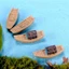 Mini Dễ Thương Các Bức Tượng Nhỏ Tre Bè Thuyền Nhựa Vườn Cổ Tích Thuyền