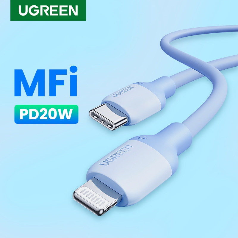 Cáp USB C UGREEN 20W PD Type C Sạc nhanh cho iPhone 14 Pro Max 13 12 11 Pro Max Mini