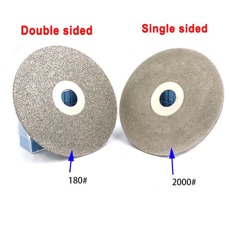 4 Inch 36-3000 # Đĩa mài đánh bóng phẳng phủ kim cương Mặt đơn / đôi cho ngọc bích, cắt pha lê