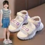 2024 Phong Cách Mới Bé Gái Thể Thao Giày Sandal Mũi Mở 26-38 Size Nữ Học Sinh Giày Đi Biển Đế Mềm
